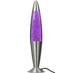 Easylight Elegante Lavalampe Glitter Lila Pink 42cm JENNY< Retro Lampen|Lavalampen