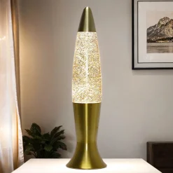 Retro Lampen|Lavalampen*Easylight Elegante Lavalampe Glitter in 40cm G9 Retro ROXY