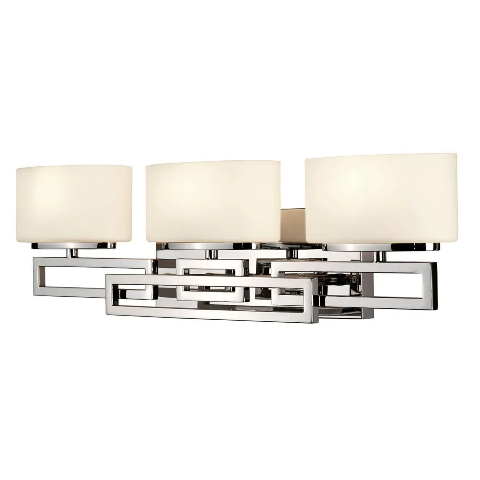 Wandleuchten|Badezimmer Lampe*Elstead Elegante LED Badlampe Glas Schirm IP44 blendarm