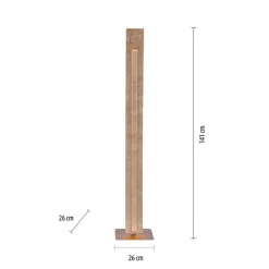 Wohnzimmerlampen|Metall Lampen*Paul Neuhaus Elegante LED Stehlampe warmweiß 141 cm in Blattgold