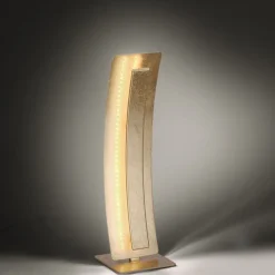 Wohnzimmerlampen|Schlafzimmer Lampen*Paul Neuhaus Elegante LED Tischlampe warmweiß 40,5 cm in Blattgold