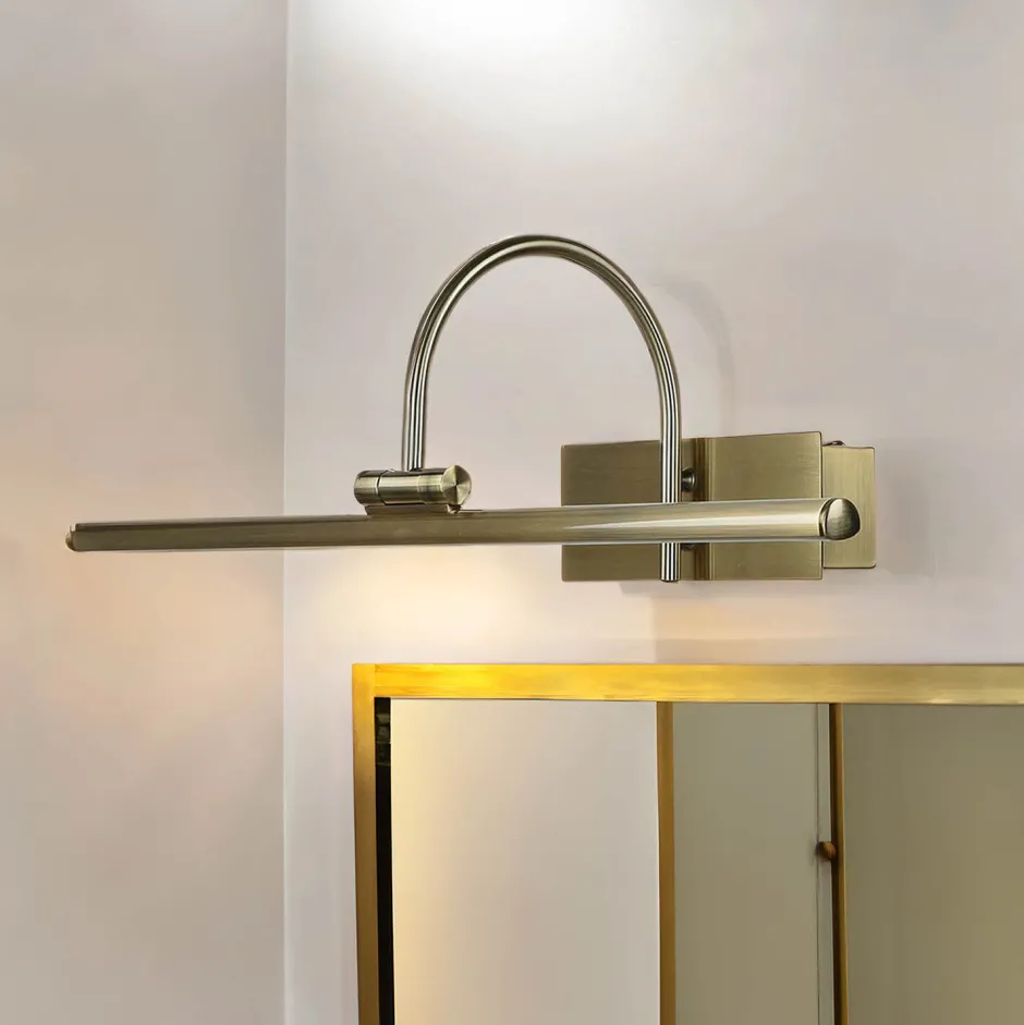 Jugendstil Lampen|Küchenlampen*Nowodvorski Elegante LED Wandlampe Jugendstil 3000K in Messing