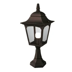 Elstead Elegante Sockelleuchte außen Schwarz H:50cm Garten< Außenleuchten Antik|Gartenlaternen