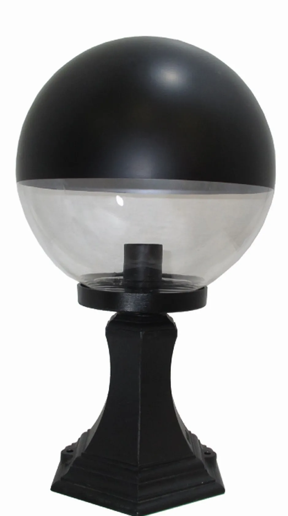 Außenleuchten Antik|Rustikale Außenleuchten*Lido Elegante Sockelleuchte Kugel Schirm 44cm hoch IP44 E27