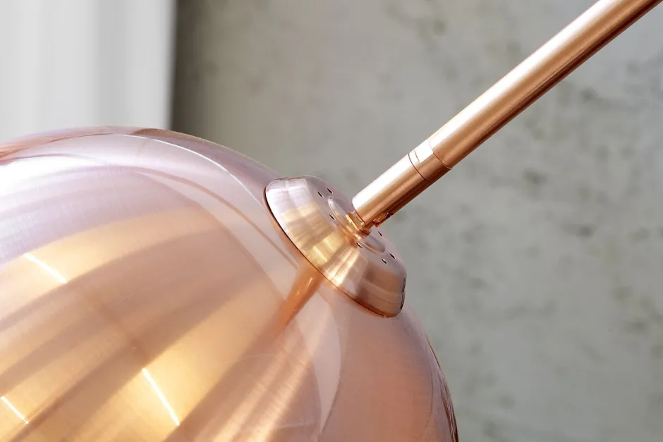 Invicta Interior Elegante Standlampe Retro 170cm gebogen< Kugellampen|Retro Lampen