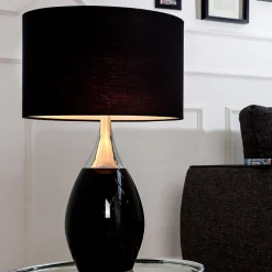 Invicta Interior Elegante Tischleuchte Klassisch Ø30cm< Tischlampen|Schlafzimmer Lampen