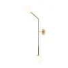ALDEX Elegante Wandlampe Metall Glas in Gold E14 99 cm hoch< Wandleuchten|Badezimmer Lampe