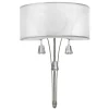 Wandleuchten|Flurlampen*Elstead Elegante Wandlampe mit Schirm Weiß Nickel Schlafzimmer