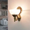 Jugendstil Lampen|Wohnzimmerlampen*Easylight Elegante Wandleuchte HENRY in Messing Jugendstil