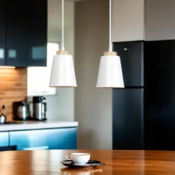 Wohnzimmerlampen|Skandinavische Lampen*Emibig Esstisch Hängelampe Weiß Skandinavisches Design