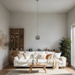 Nowodvorski Esstisch Hängeleuchte GEOMETRIC Ø13cm Beton Grau< Betonlampen|Moderne Lampen