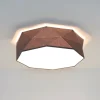 TK Lighting Flache Deckenleuchte BISO Grau 4flmg zeitlos eckig< Wohnzimmerlampen|Bürolampen