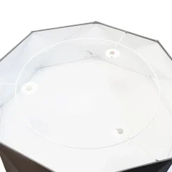 TK Lighting Flache Deckenleuchte BISO Grau 4flmg zeitlos eckig< Wohnzimmerlampen|Bürolampen