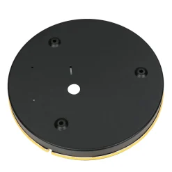 Metall Lampen|Schlafzimmer Lampen*Nowodvorski Flache Wandleuchte LED Braun 3000 K rund Ø 25 cm Metall