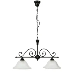 Glaslampen|Rustikale Lampen*Easylight 2-flammige Leuchte hängend DOROTHEA Landhausstil