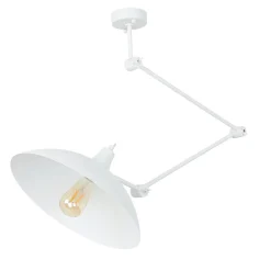Retro Lampen|Wohnzimmerlampen*ALDEX Flexible Deckenlampe Weiß Wohnzimmer Retro Leuchte