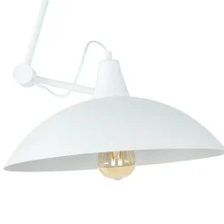 Retro Lampen|Wohnzimmerlampen*ALDEX Flexible Deckenlampe Weiß Wohnzimmer Retro Leuchte