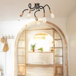 Deckenleuchten|Flurlampen*Lamkur Flexible Deckenleuchte KASSIDY Schwarz Wohnzimmer