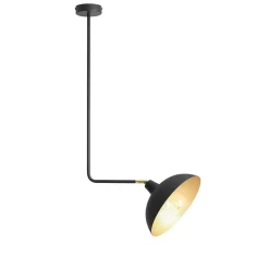 Deckenleuchten|Badezimmer Lampe*ALDEX Flexible Deckenleuchte Schwarz E27 B:27 cm Metall