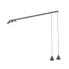 Hängelampen|Bürolampen*Nowodvorski Flexible Hängelampe Aluminium 160 cm GU10 Schwarz