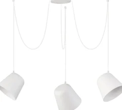 Sigma Flexible Hängeleuchte Jawa 3 lange Pendel Weiß< Moderne Lampen|Designerlampen