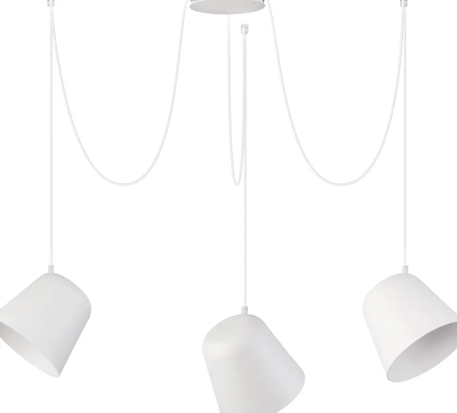 Sigma Flexible Hängeleuchte Jawa 3 lange Pendel Weiß< Moderne Lampen|Designerlampen