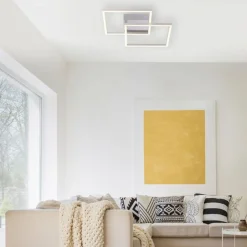 Wohnzimmerlampen|Metall Lampen*Just Light Flexible LED Deckenleuchte in Stahl 3000 K B:35,9 cm