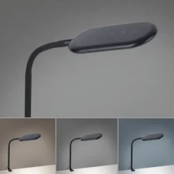 Just Light Flexible LED Klemmleuchte Schwarz 3000-6000 K dimmbar< Bürolampen|Schlafzimmer Lampen