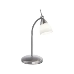 Paul Neuhaus Flexible LED Tischlampe in Stahl Glas 3000 K dimmbar< Wohnzimmerlampen|Schlafzimmer Lampen