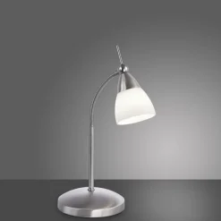 Paul Neuhaus Flexible LED Tischlampe in Stahl Glas 3000 K dimmbar< Wohnzimmerlampen|Schlafzimmer Lampen