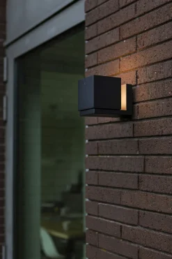 Metall Lampen|Led Außenleuchten*Eco-Light Flexible LED Wandleuchte Schwarz IP54 3000 K Aluminium