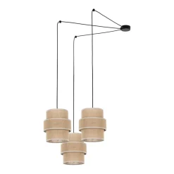 Hängelampen|Esszimmer Lampen*TK Lighting Flexible Pendelleuchte Jute B: max. 4 m H: max. 2,1 m 3x E27