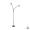 Just Light Flexible Stehleuchte Glas Metall 170 cm inkl E14 3000 K< Wohnzimmerlampen|Metall Lampen