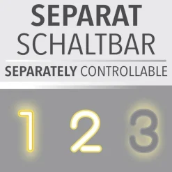 Just Light Flexible Stehleuchte Glas Metall 170 cm inkl E14 3000 K< Wohnzimmerlampen|Metall Lampen