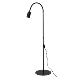 Moderne Lampen|Wohnzimmerlampen*Nowodvorski Flexible Stehleuchte Schwarz Metall 120cm Sofa