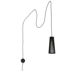 Wandleuchten*Nowodvorski Flexible Wandlampe mit Stecker & Schalter Schwarz