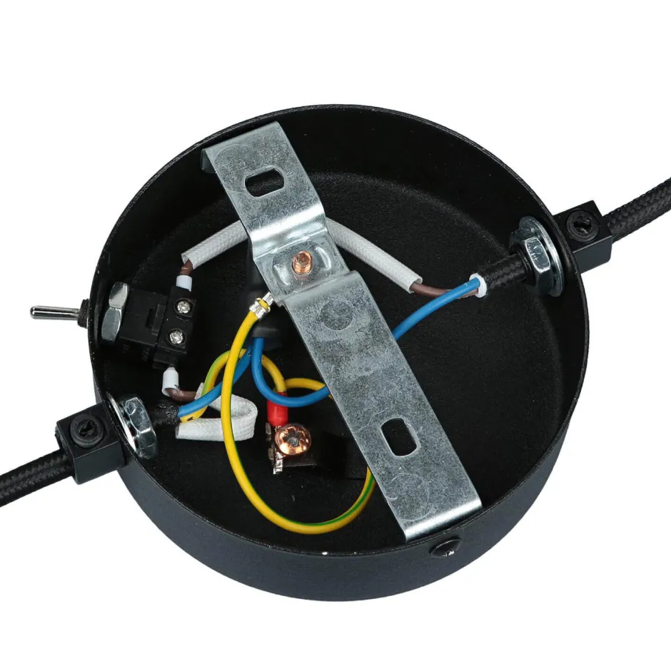 Wandleuchten*Nowodvorski Flexible Wandlampe mit Stecker & Schalter Schwarz