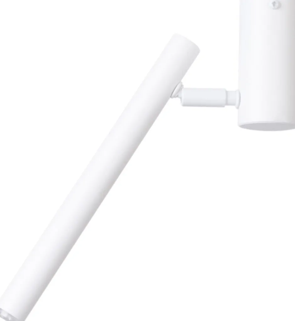 Spots|Wandleuchten*Sigma Flexible Wandlampe Weiß Metall G9 H:30 cm Zylinder