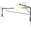 Wandleuchten|Badezimmer Lampe*ALDEX Flexible Wandleuchte Schwarz T:90 cm E14 mit Schalter