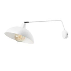 Wohnzimmerlampen|Metall Lampen*ALDEX Flexible Wandleuchte Weiß Metall T:60 cm E27 Loft