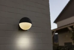 Metall Lampen|Kugellampen*Eco-Light Flexibler Außenspot Aluminium B:15 cm E27 IP54 blendarm