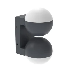 Eco-Light Flexibler Außenspot Up Down H:21 cm E27 IP54 blendarm< Metall Lampen|Led Außenleuchten