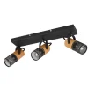 Trio Reality Flexibler Deckenspot Metall Holz B:44 cm E14 3-flammig< Flurlampen|Bürolampen