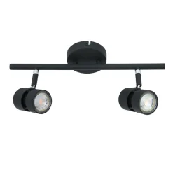 Steinhauer Flexibler Deckenspot Schwarz inkl. GU10 zielgerichtet< Spots|Badezimmer Lampe