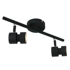 Steinhauer Flexibler Deckenspot Schwarz inkl. GU10 zielgerichtet< Spots|Badezimmer Lampe