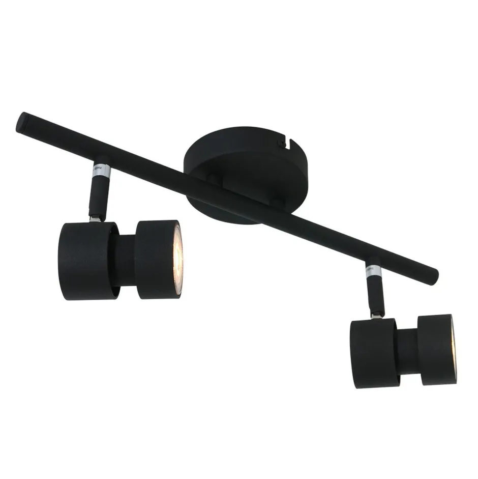 Steinhauer Flexibler Deckenspot Schwarz inkl. GU10 zielgerichtet< Spots|Badezimmer Lampe