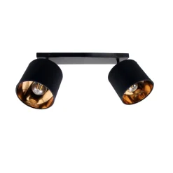 Spots|Flurlampen*Belis Flexibler Deckenstrahler Stoff Metall E27 70 cm lang