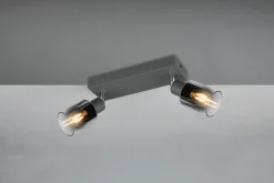 Trio Reality Flexibler Deckenstrahler Rauchglas Metall E14 T:27,5 cm< Flurlampen|Bürolampen