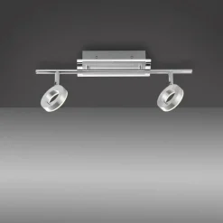 Paul Neuhaus Flexibler LED Deckenspot in Aluminium IP44 L:50,5 cm< Flurlampen|Bürolampen