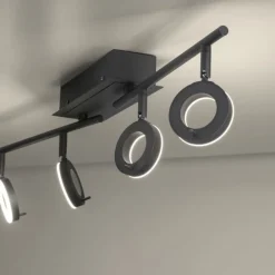 Paul Neuhaus Flexibler LED Deckenstrahler Anthrazit IP44 94 cm 26 W< Flurlampen|Bürolampen